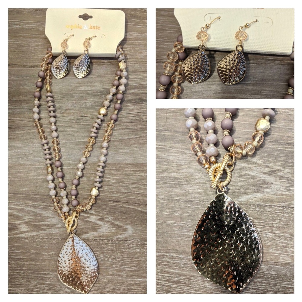 Sophia & Kate necklace and earrings set